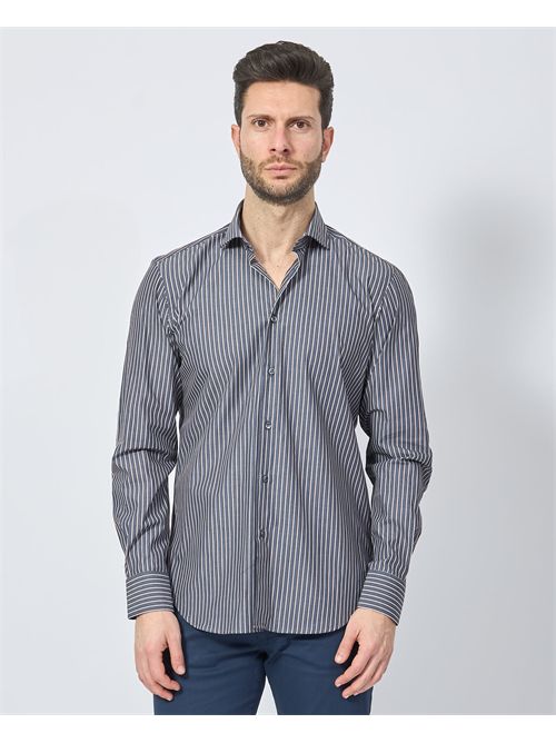 Camicia uomo Sette/Mezzo a righe SETTE/MEZZO | 663-TS2863003