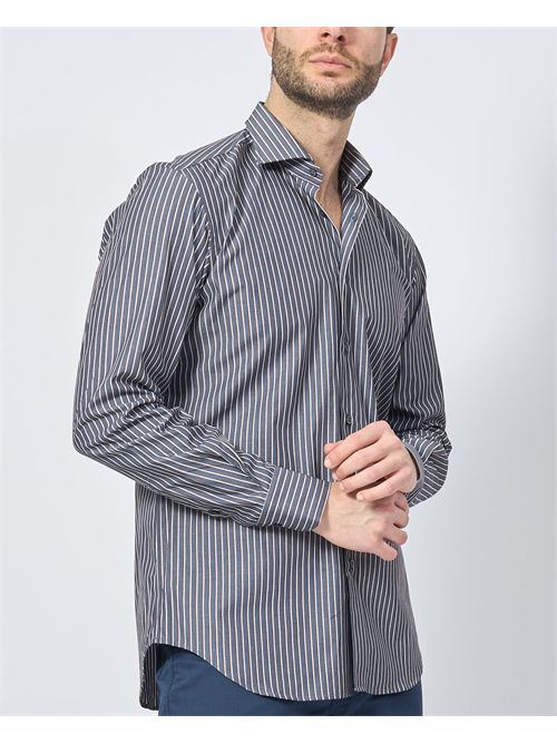 Chemise à rayures sept/demi pour homme SETTE/MEZZO | 663-TS2863003