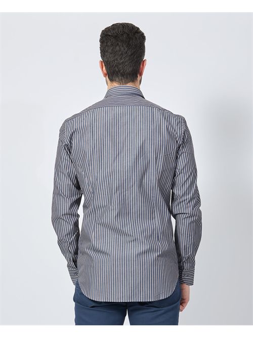 Camicia uomo Sette/Mezzo a righe SETTE/MEZZO | 663-TS2863003