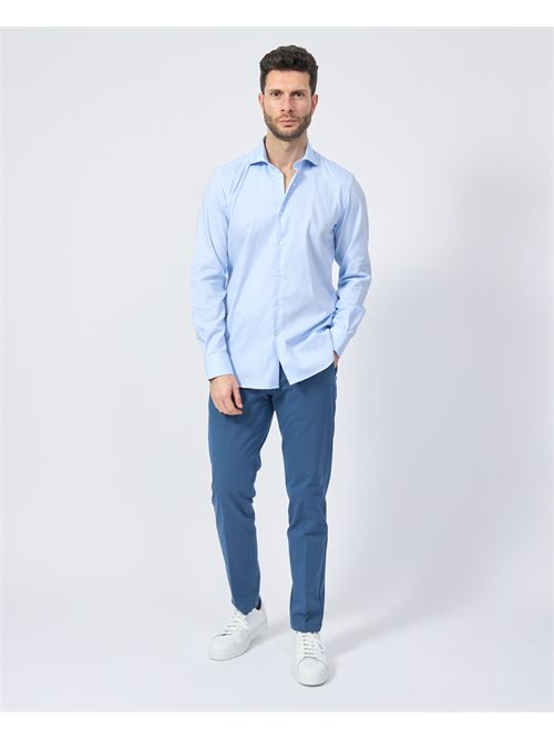 Camicia classica uomo Settemezzo azzurra SETTE/MEZZO | 663-TS3321020