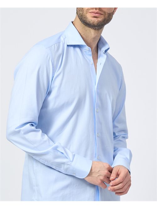 Chemise classique pour homme Settemezzo, bleu clair SETTE/MEZZO | 663-TS3321020