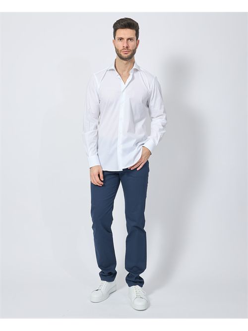 SetteMezzo men's shirt in solid color cotton SETTE/MEZZO | 663-TS3540001