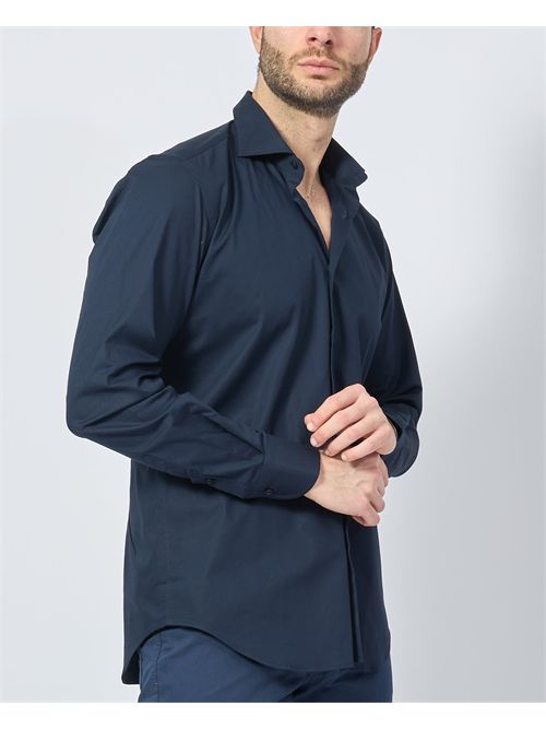 Camicia uomo SetteMezzo in cotone tinta unita SETTE/MEZZO | 663-TS3540003