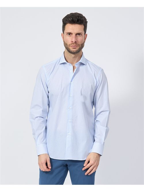 Sette/Mezzo men's shirt with micro pattern