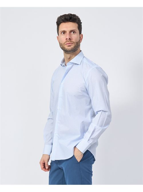 Sette/Mezzo men's shirt with micro pattern SETTE/MEZZO | 663-TS4021001