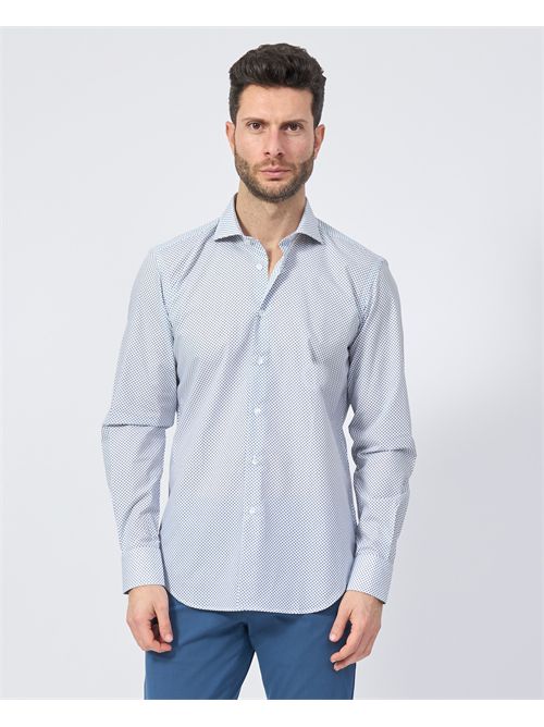 Camicia uomo Sette/Mezzo con micromotivo SETTE/MEZZO | 663-TS4021003