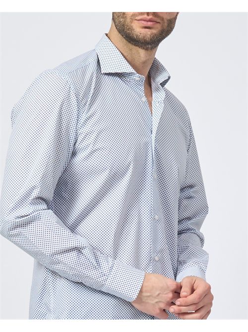 Sette/Mezzo men's shirt with micro pattern SETTE/MEZZO | 663-TS4021003