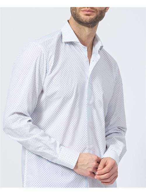 Chemise en coton Sette/Mezzo à micro motif SETTE/MEZZO | 663-TS4025001