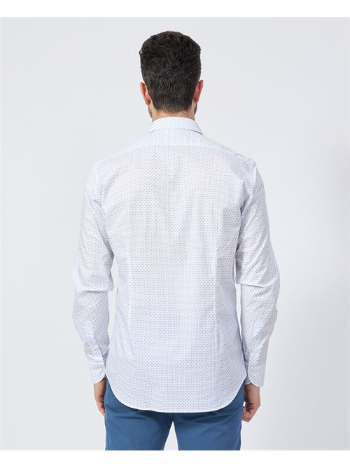 Camicia Sette/Mezzo in cotone con micromotivo SETTE/MEZZO | 663-TS4025001