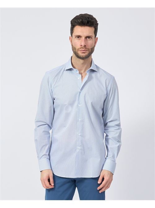 Settemezzo men's shirt with micro pattern SETTE/MEZZO | 663-TS4026001