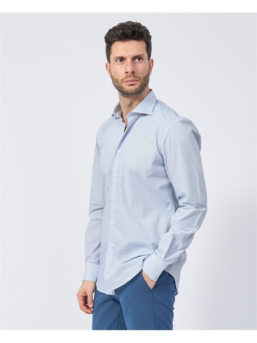 Settemezzo men's shirt with micro pattern SETTE/MEZZO | 663-TS4026001