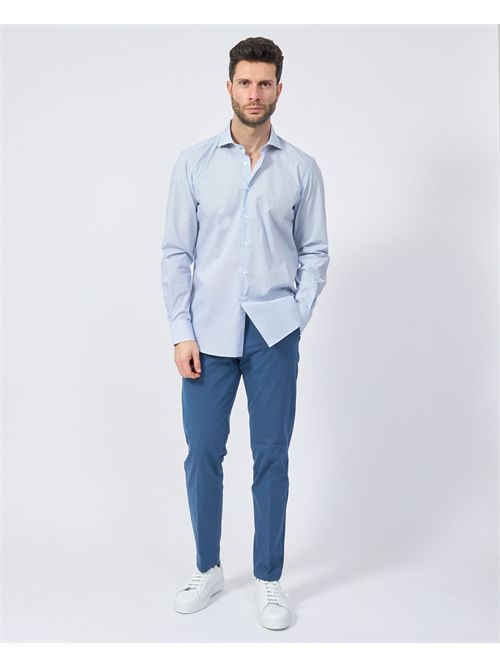 Settemezzo men's shirt with micro pattern SETTE/MEZZO | 663-TS4026001