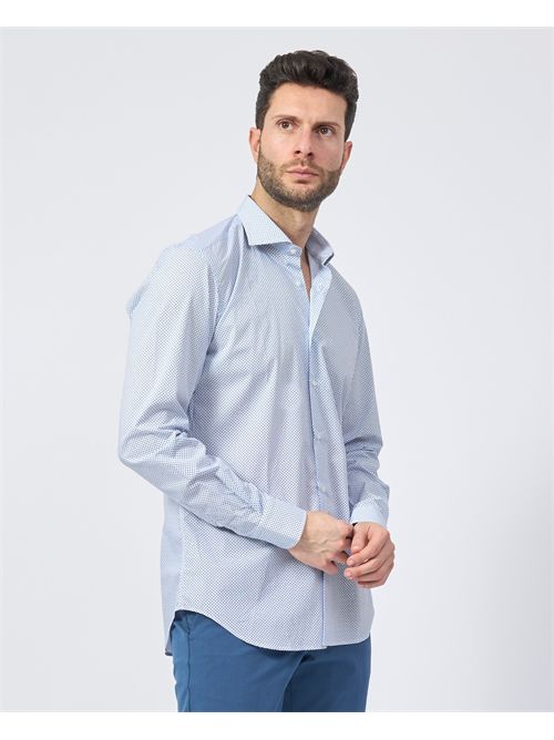 Settemezzo men's shirt with micro pattern SETTE/MEZZO | 663-TS4026001