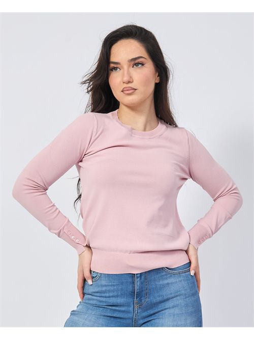 Settemezzo women's t-shirt with ribs SETTE/MEZZO | DS5001MOUSSE