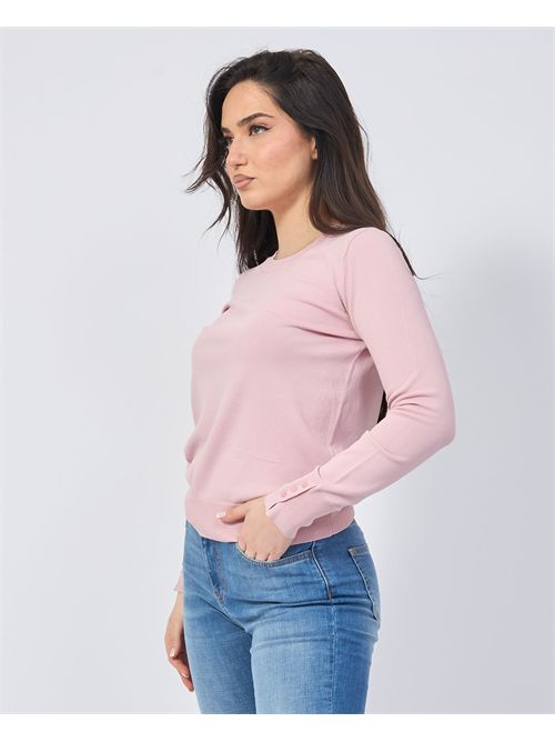 Settemezzo women's t-shirt with ribs SETTE/MEZZO | DS5001MOUSSE