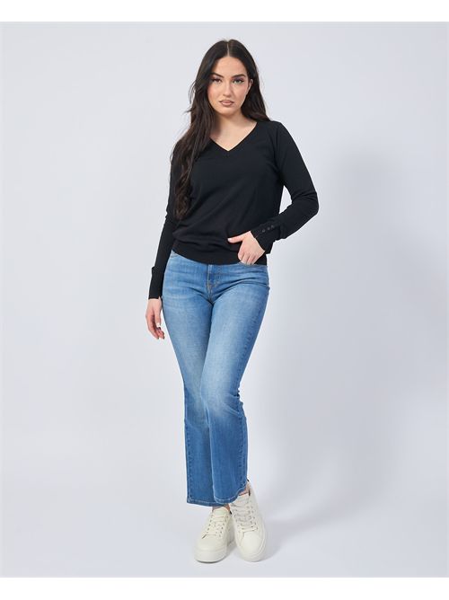 Settemezzo Women's Long Sleeve T-Shirt SETTE/MEZZO | DS5004NERO