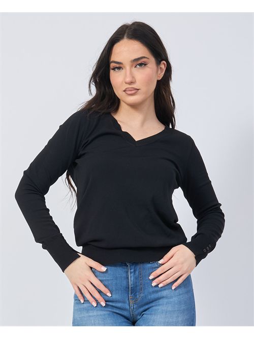 Settemezzo Women's Long Sleeve T-Shirt SETTE/MEZZO | DS5004NERO