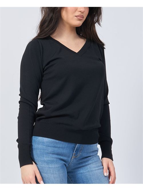 Settemezzo Women's Long Sleeve T-Shirt SETTE/MEZZO | DS5004NERO