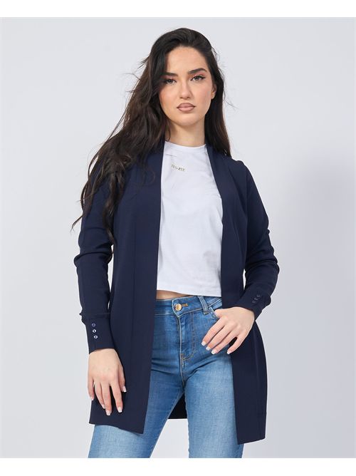 Cardigan long sans boutons pour femme Settemezzo SETTE/MEZZO | DS5016NAVY