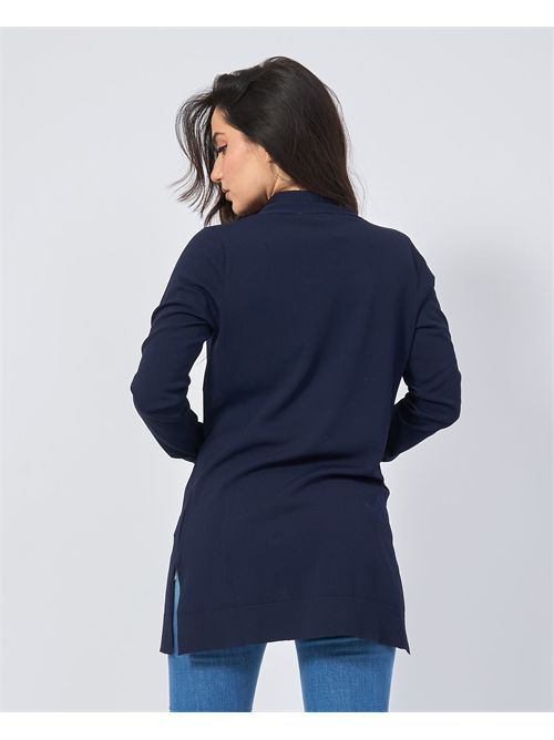 Settemezzo Women's Long Cardigan Without Buttons SETTE/MEZZO | DS5016NAVY