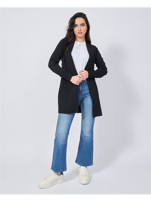 Cardigan long sans boutons pour femme Settemezzo SETTE/MEZZO | DS5016NERO