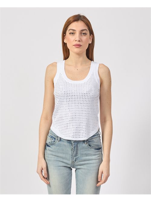 T-shirt court en coton SetteMezzo SETTE/MEZZO | DS5700BIANCO