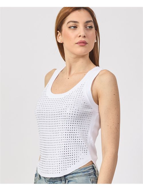 T-shirt court en coton SetteMezzo SETTE/MEZZO | DS5700BIANCO