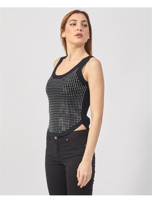 SetteMezzo short-cut cotton T-shirt SETTE/MEZZO | DS5700NERO