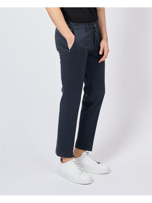 Pantaloni blu Settemezzo slim fit in tessuto SETTE/MEZZO | E98/8323016