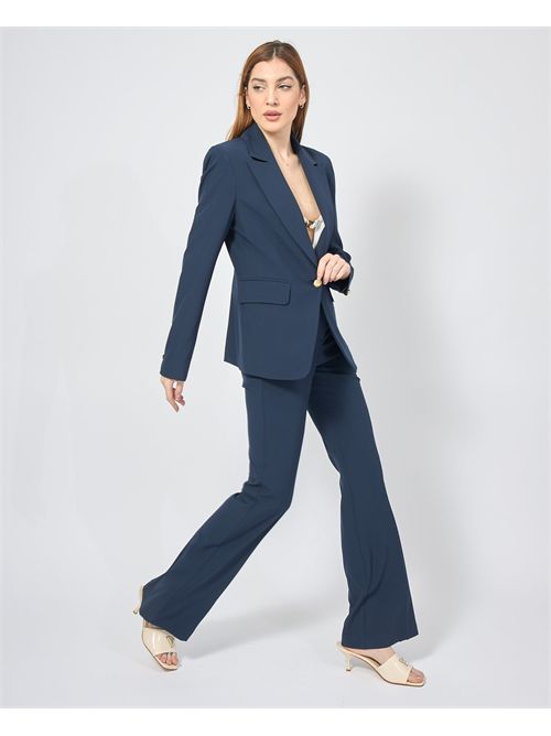 Costume femme à boutonnage simple Settemezzo SETTE/MEZZO | LM03086U920BLU