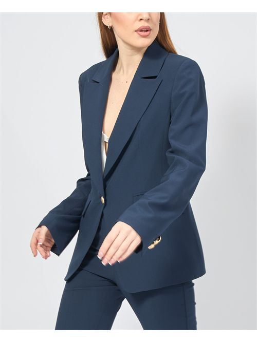 Settemezzo single-breasted women's suit SETTE/MEZZO | LM03086U920BLU