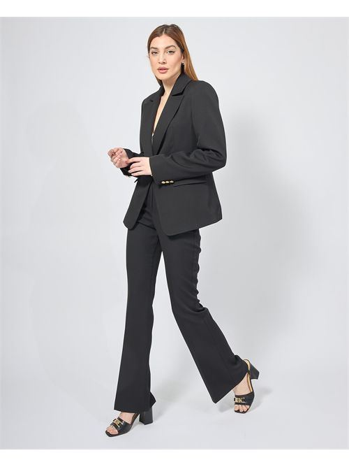 Settemezzo single-breasted women's suit SETTE/MEZZO | LM03086U920NERO