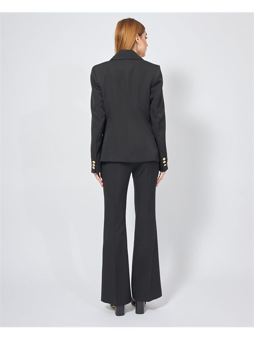 Settemezzo single-breasted women's suit SETTE/MEZZO | LM03086U920NERO