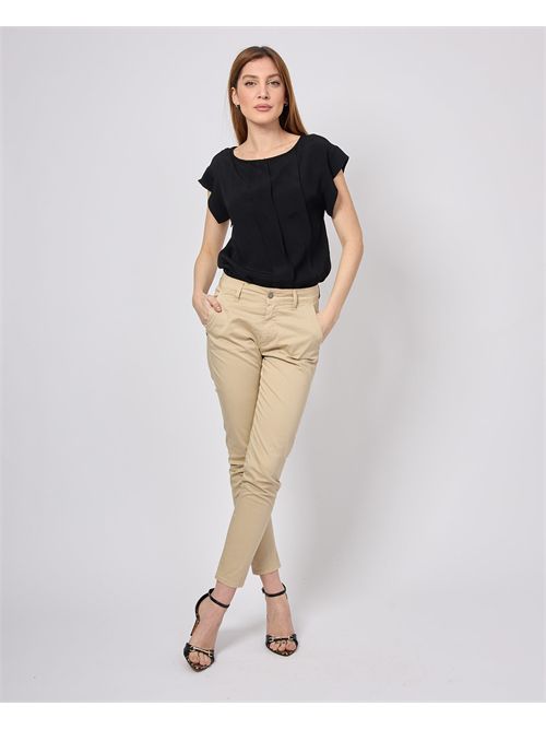 Pantalon slim femme SetteMezzo SETTE/MEZZO | T.AMERICABEIGE