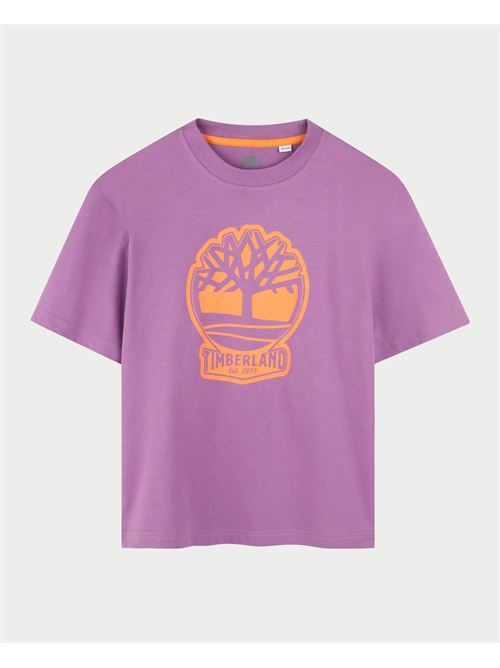 T-shirt Timberland pour enfants avec logo sur le devant TIMBERLAND | T6042248C