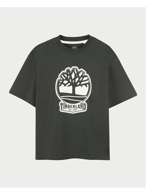 T-shirt Timberland pour enfants avec logo sur le devant TIMBERLAND | T6042272A