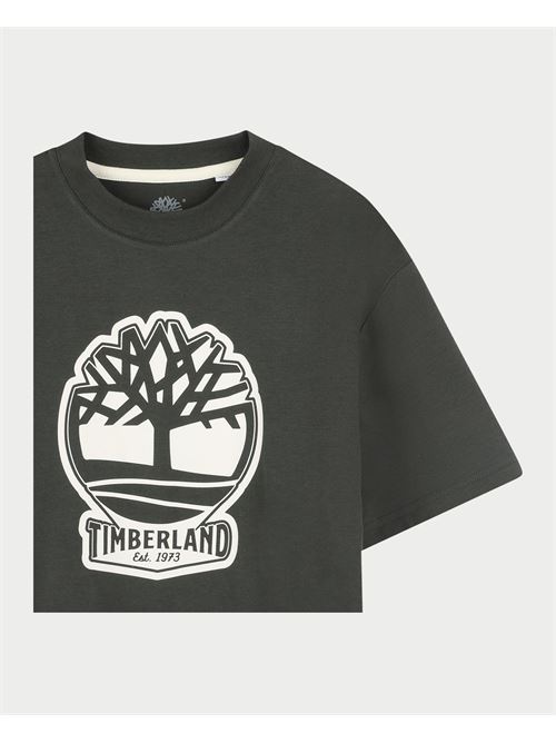 T-shirt Timberland pour enfants avec logo sur le devant TIMBERLAND | T6042272A