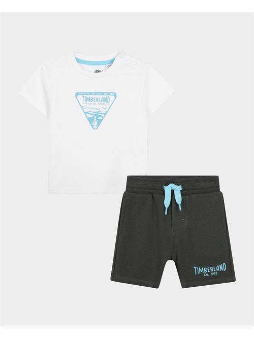 Completo Timberland t-shirt e bermuda per bambini TIMBERLAND | T6050372A