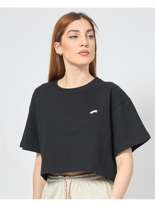 Vans Logo Cropped Tee VANS | VN000P5QBLK1