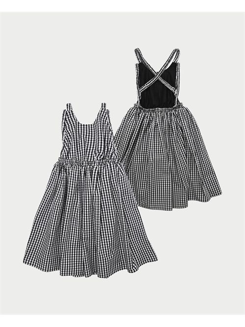 Vicolo girls dress with crossover back VICOLO | 3145V00258WHITE/BLACK