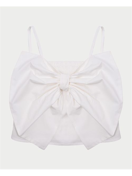 Vicolo top for girls with bow VICOLO | 3146TOP00317WHITE